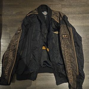 Harley-Davidson Black and Brown Men's Jacket